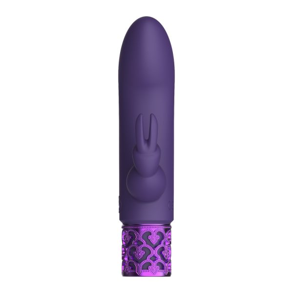 Royal Gems Dazzling Rechargeable Rabbit Bullet Purple BondageBox UK