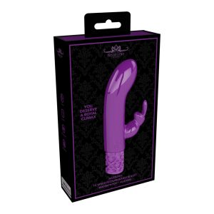 Royal Gems Dazzling Rechargeable Rabbit Bullet Purple BondageBox UK