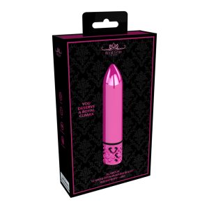 Royal Gems Glamour Rechargeable Bullet Pink BondageBox UK