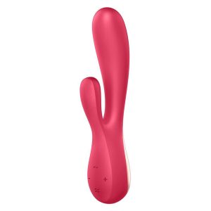 Satisfyer App Enabled Mono Flex Rabbit Vibrator Red BondageBox UK