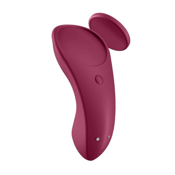 Satisfyer App Enabled Sexy Secret Panty Vibrator Wine Red BondageBox UK