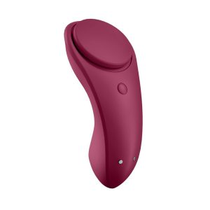 Satisfyer App Enabled Sexy Secret Panty Vibrator Wine Red BondageBox UK