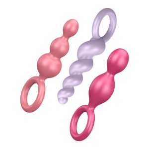 Satisfyer Booty Call Set Of 3 Multicolour Anal Plugs BondageBox UK