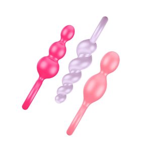 Satisfyer Booty Call Set Of 3 Multicolour Anal Plugs BondageBox UK