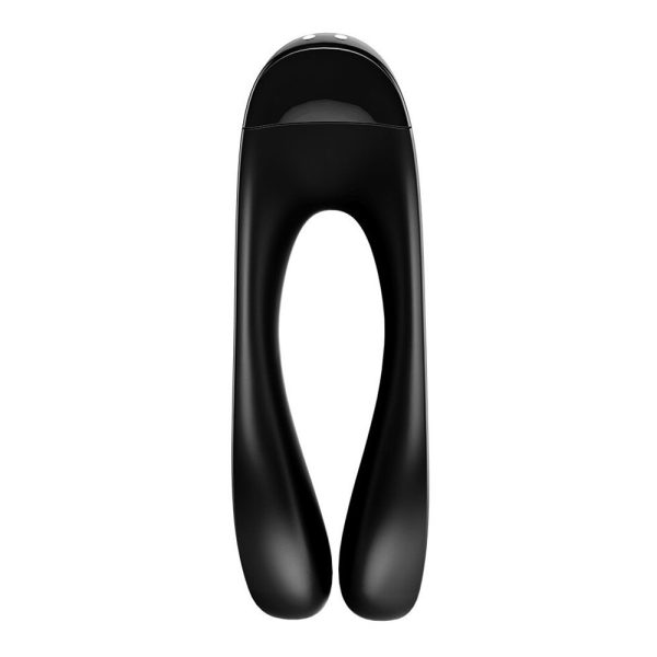 Satisfyer Candy Cane Finger Vibrator Black BondageBox UK