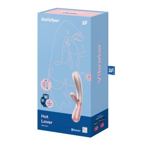 Satisfyer Hot Lover Warming Vibrator With App Control Pink BondageBox UK