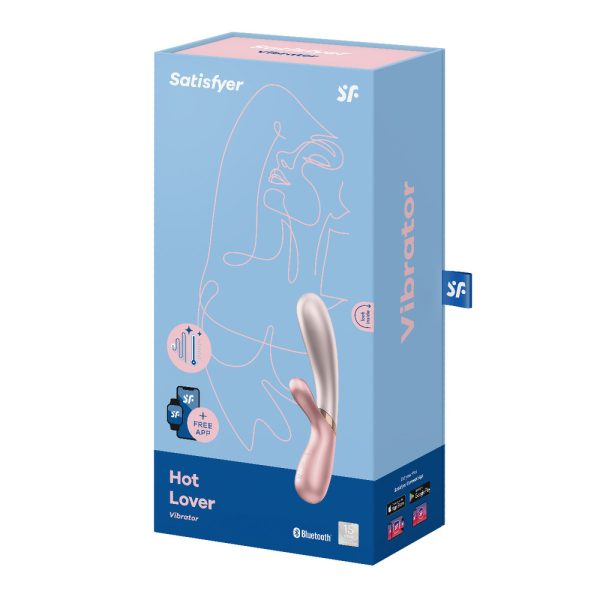 Satisfyer Hot Lover Warming Vibrator With App Control Pink BondageBox UK