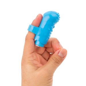 Screaming O Charged FingO Blue Mini Vibrator BondageBox UK