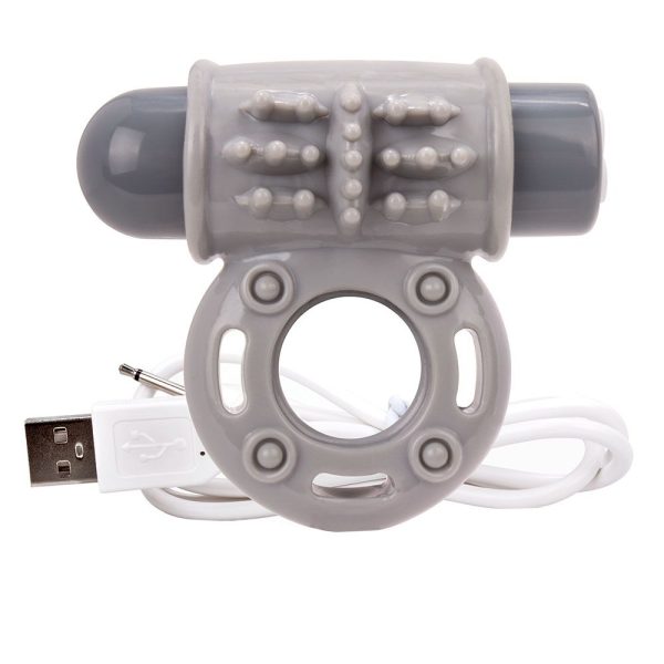 Screaming O Charged OWow Grey Vibrating Cock Ring BondageBox UK