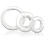 Screaming O RingO x3 Clear Cock Rings BondageBox UK