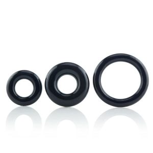 Screaming O RingO x3 Cock Rings Black BondageBox UK