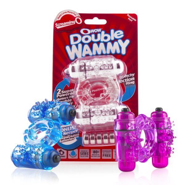 Screaming O Wow Double Wammy Vibrating Cock Ring BondageBox UK