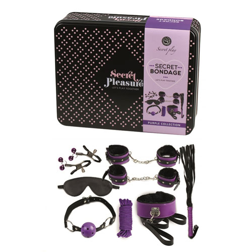 Secret Bondage Kit Black And Purple Collection BondageBox UK