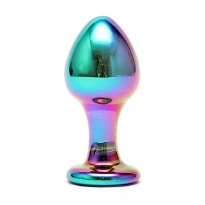 Sensual Multi Coloured Glass Melany Anal Dildo BondageBox UK