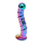 Sensual Multi Coloured Glass Nikita Dildo BondageBox UK