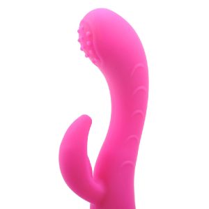 Silicone Dual Motors G Spot Vibrator Pink BondageBox UK