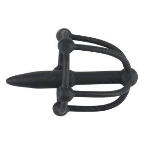 Silicone Penis Plug WIth Glans Cage BondageBox UK