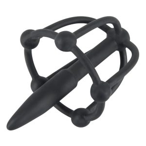Silicone Penis Plug WIth Glans Cage BondageBox UK