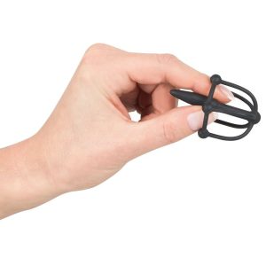 Silicone Penis Plug WIth Glans Cage BondageBox UK