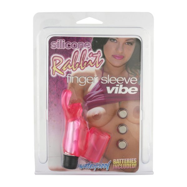 Silicone Rabbit Finger Sleeve Vibe BondageBox UK