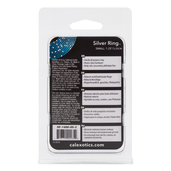 Silver Ring Penis Ring Small BondageBox UK