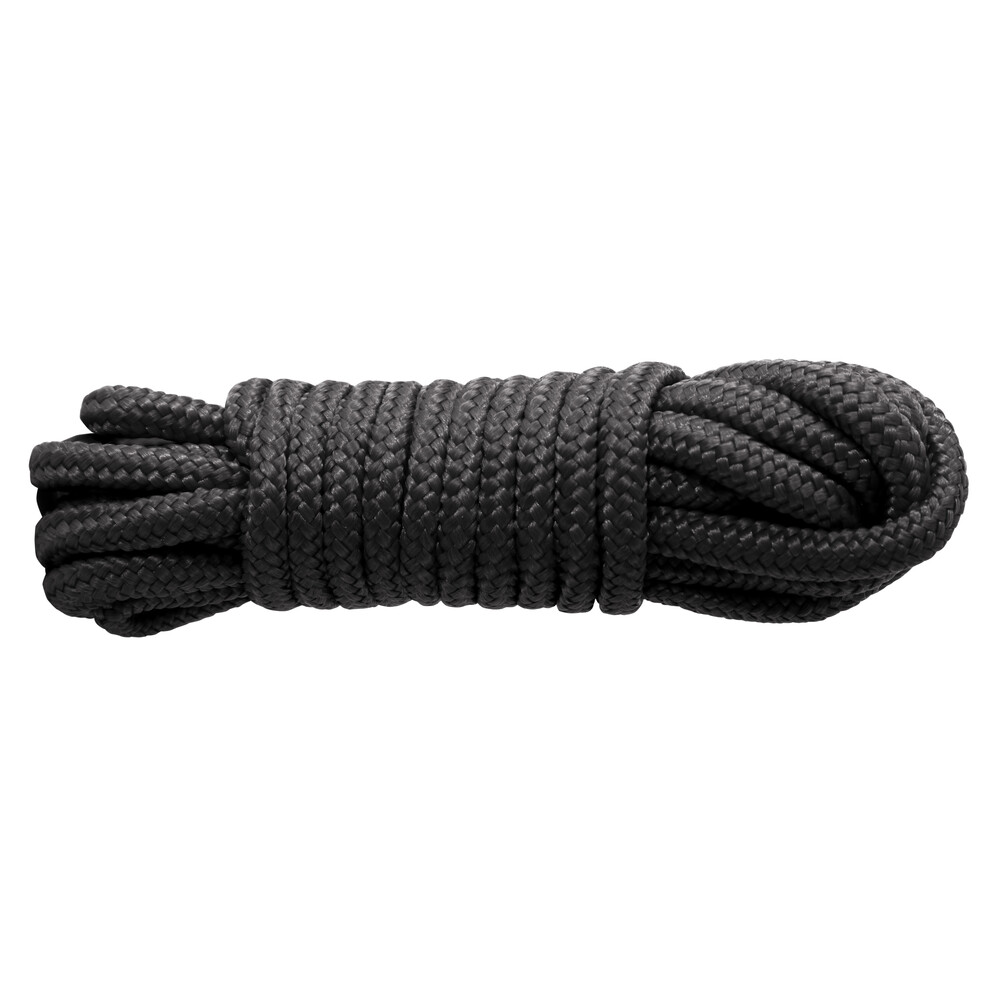 Sinful 25 Foot Nylon Rope Black BondageBox