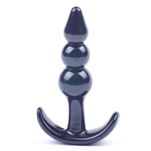 Small_Black_Beaded_Anal_Plug_BondageBox_x2 Small Black Beaded Anal Plug BondageBox UK