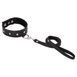 SportSheets Leather Leash And Collar BondageBox UK