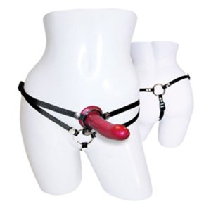 SportSheets Menage A Trois Double Presentation Harness With Dild BondageBox UK