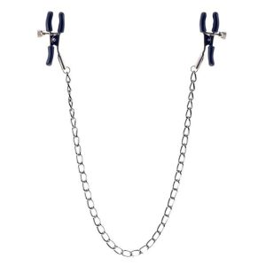 Squeeze And Please Nipple Clamps With Chain BondageBox UK