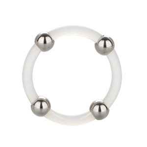 Steel Beaded Silicone Ring Large BondageBox UK