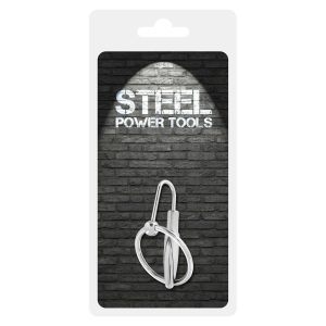Steel Power Tools Penis Plug With Glans Ring 30mm BondageBox UK