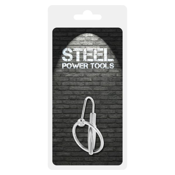 Steel Power Tools Penis Plug With Glans Ring 30mm BondageBox UK