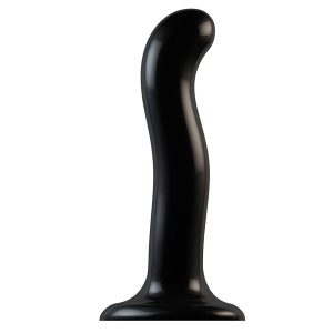 Strap On Me Prostate and G Spot Curved Dildo Large Black BondageBox UK