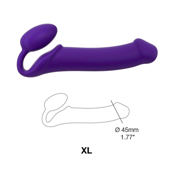 Strap On Me Silicone Bendable Strapless Strap On XLarge Purple BondageBox UK