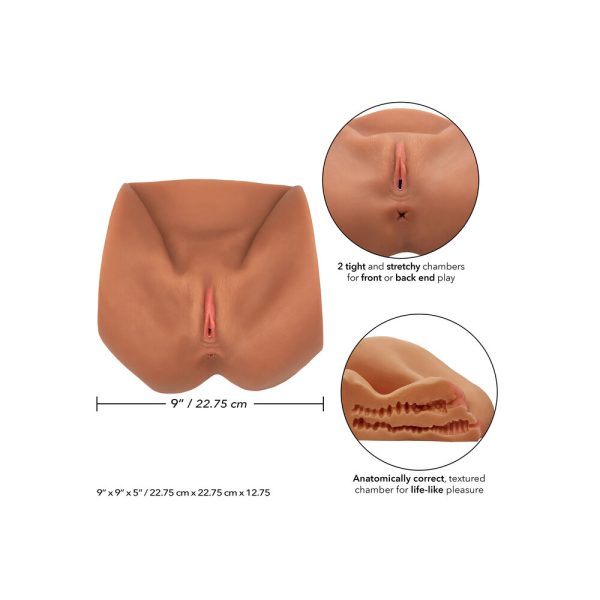 Stroke It Life Size Pussy Flesh Brown BondageBox UK