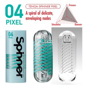 Tenga 04 Pixel Spinner Masturbator BondageBox UK