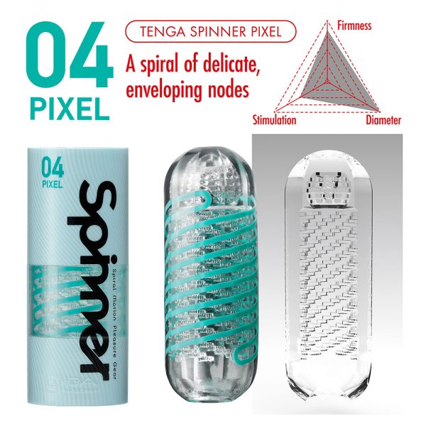 Tenga 04 Pixel Spinner Masturbator BondageBox UK