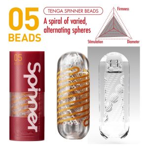 Tenga 05 Beads Spinner Masturbator BondageBox UK