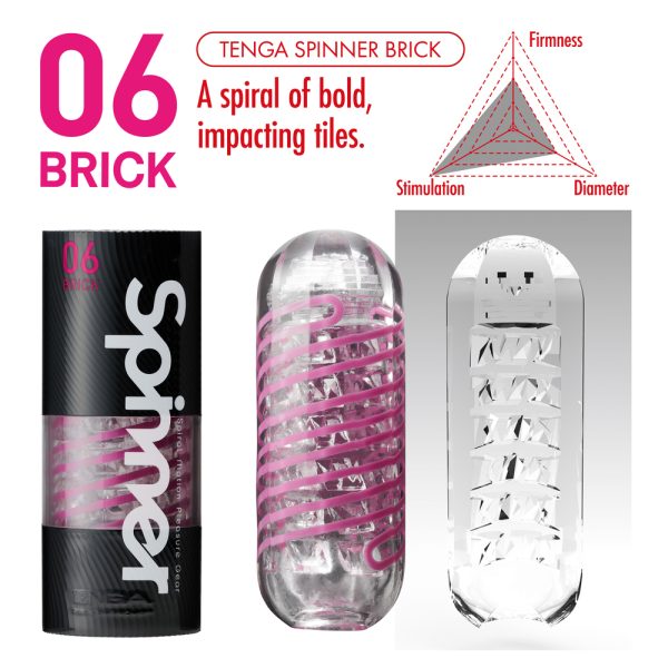 Tenga 06 Brick Spinner Masturbator BondageBox UK