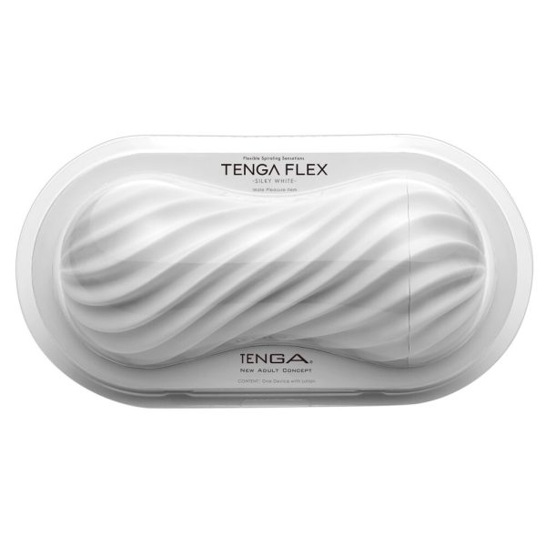 Tenga Flex Silky White Masturbator BondageBox UK