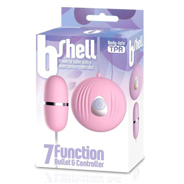 The BShell 7 Function Bullet Vibe Pink BondageBox UK