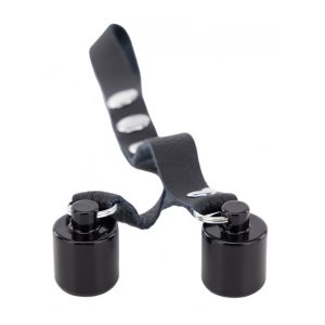 The Red Leather Ball Stretcher With Weights 2 X 50g BondageBox UK