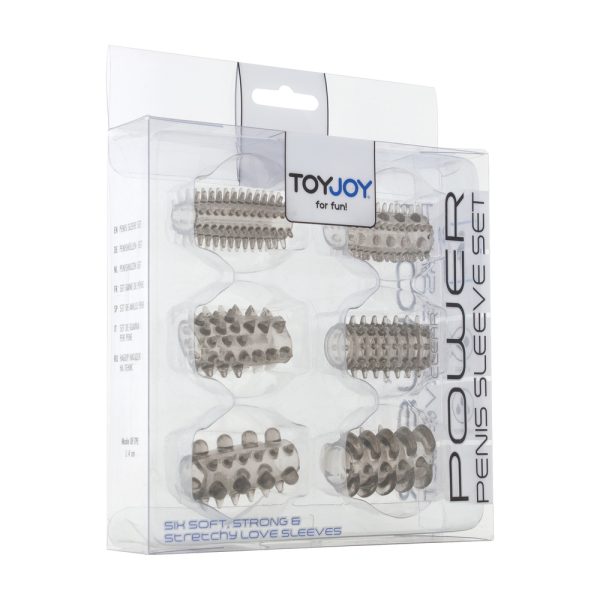 ToyJoy Power Penis Sleeve Set Grey BondageBox UK