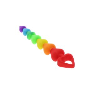 ToyJoy Rainbow Heart Anal Beads BondageBox UK