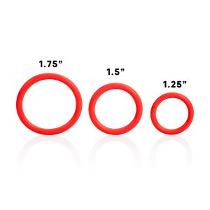 Tri Rings Set Of Three Cock Rings BondageBox UK