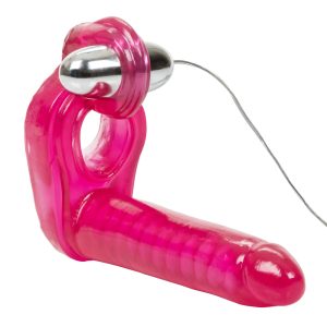 Ultimate Triple Stimulator Vibrating Cock Ring With Dong BondageBox UK