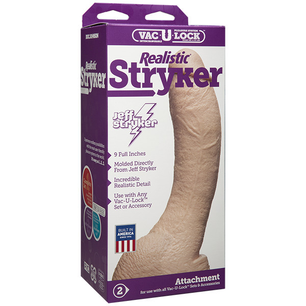Vac U Lock Jeff Stryker Realistic Dildo Attachment BondageBox UK