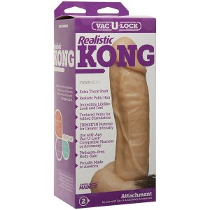 Vac U Lock Kong Realistic Dildo Attachment BondageBox UK