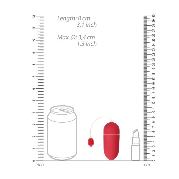 Vibrating Egg 10 Speed Red BondageBox UK